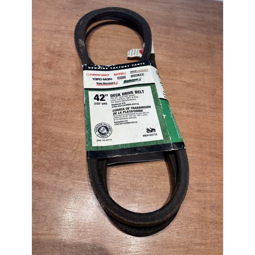 GENUINE MTD CUB CADET TROY-BILT ARAMID ELITE 42" DECK BELT 754-0371A 954-0371A